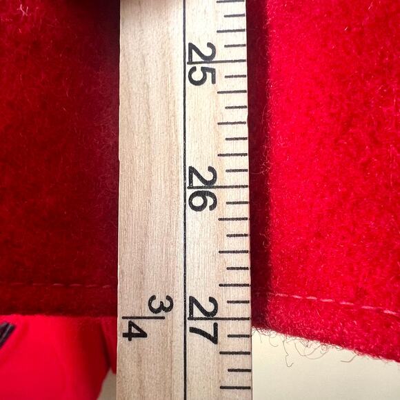 Vintage Skookum Letterman Red Virgin Wool Jacket Mens 52 Hunting Coat - Picture 11 of 12